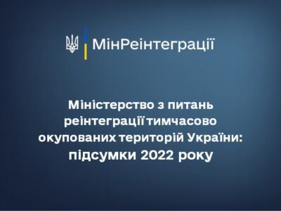 Мінреінтеграції звітує про роботу у 2022 році