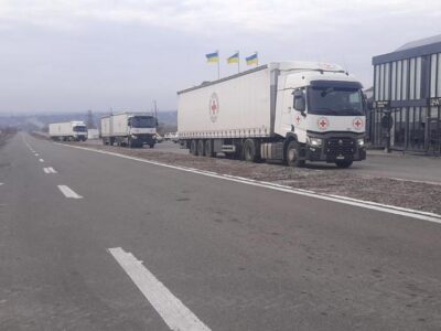 На окуповану частину Донеччини і Луганщини доставлено ще понад 44 тонни гуманітарного вантажу