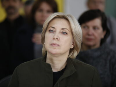 Deputy Prime Minister Iryna Vereshchuk visits psychosocial assistance center in Bucha