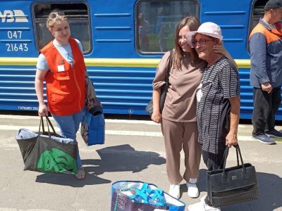 На Рівненщину прибув дев’ятий евакуаційний поїзд із Донецької області