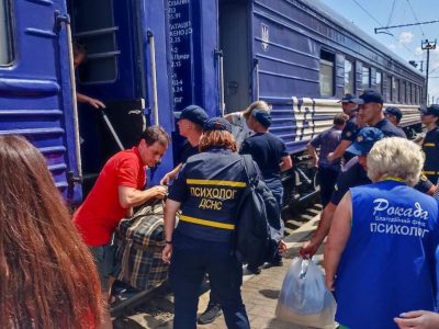 Another evacuation train from Donetsk arrives in Volyn