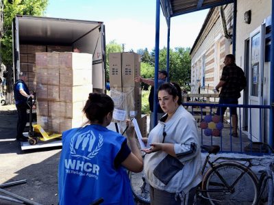 International organizations are providing humanitarian assistance to residents of the frontline Donetsk region