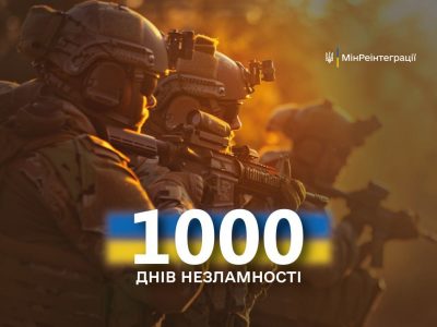 Сьогодні — 1000-й день героїчного спротиву українців російським загарбникам